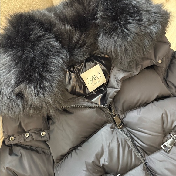 SAM XS Addison Puffer coat with Shearling Trim - Picture 7 of 7
